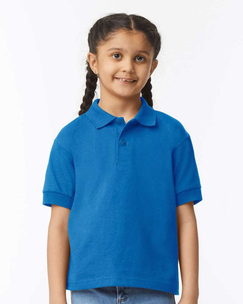 6 Pack: Gildan® Youth DryBlend Jersey Polo Shirt 6 oz 50/50 Cotton Polyester Moisture-Wicking Classic Fit Polo